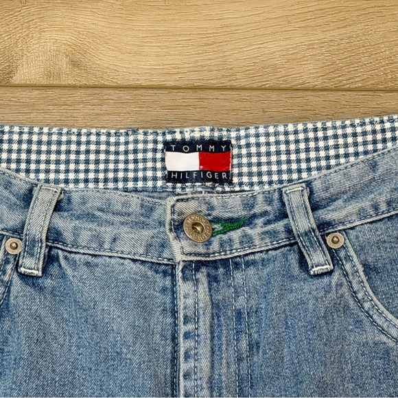 Vintage 90s Tommy Hilfiger American Classics Y2K Straight Jeans Cropped - Picture 3 of 9